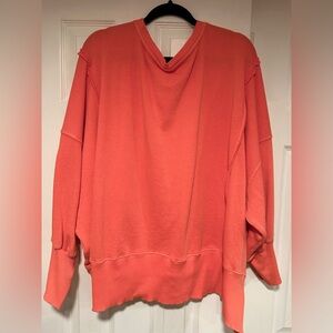 We The Free Camden Pullover- Bright Coral/Pink